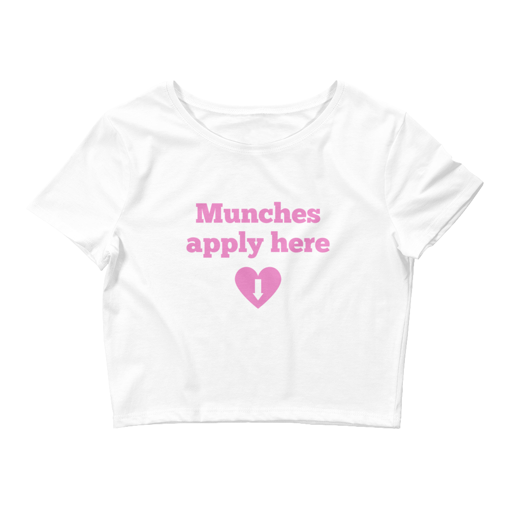 Munches Apply Here Crop Top