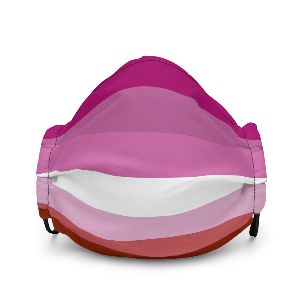 Lesbian Flag Premium Face Mask