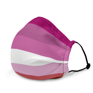 Lesbian Flag Premium Face Mask