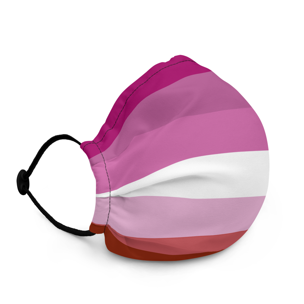 Lesbian Flag Premium Face Mask